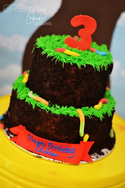 Dirt and Worms Birthday Cake Ideas