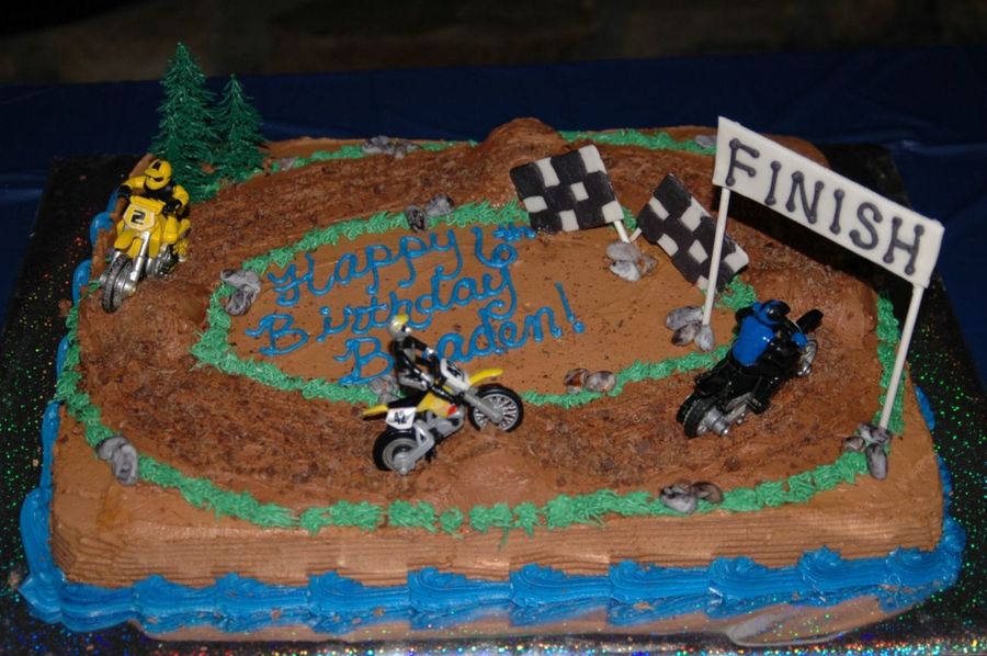 Dirt Bike Birthday Cake