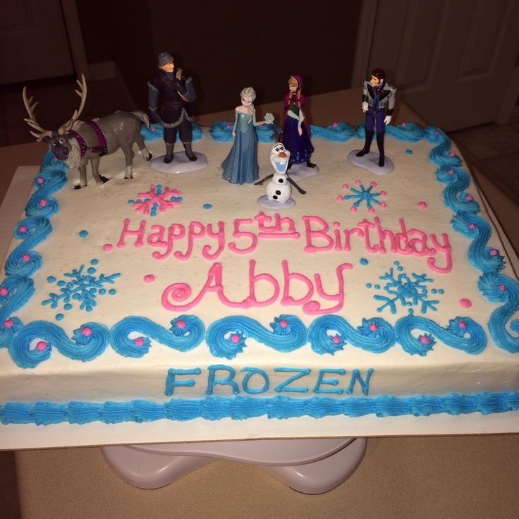 Disney Frozen Birthday Sheet Cakes