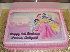 Disney Princess Birthday Sheet Cakes