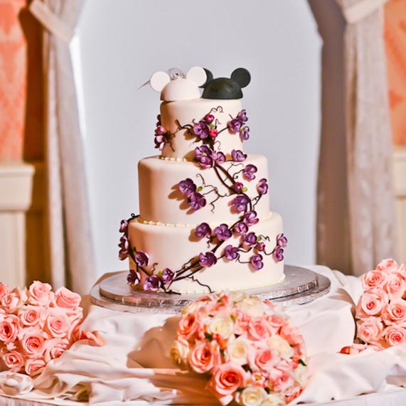 Disney Wedding Cake Purple