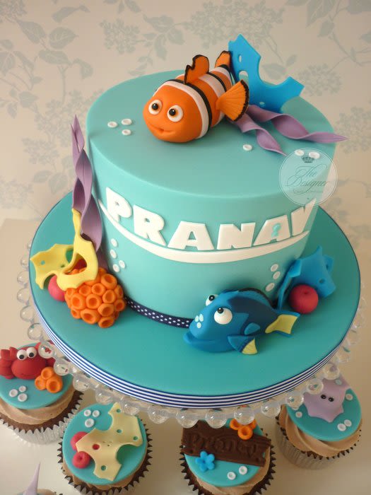 11 Photos of Nemo Birthday Cake And Cupcakes