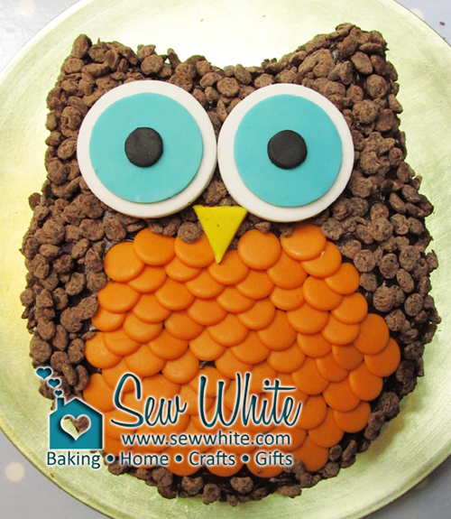 Easy Owl Birthday Cake