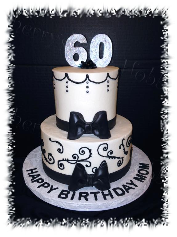 Elegant 60th Birthday Cakes Buttercream