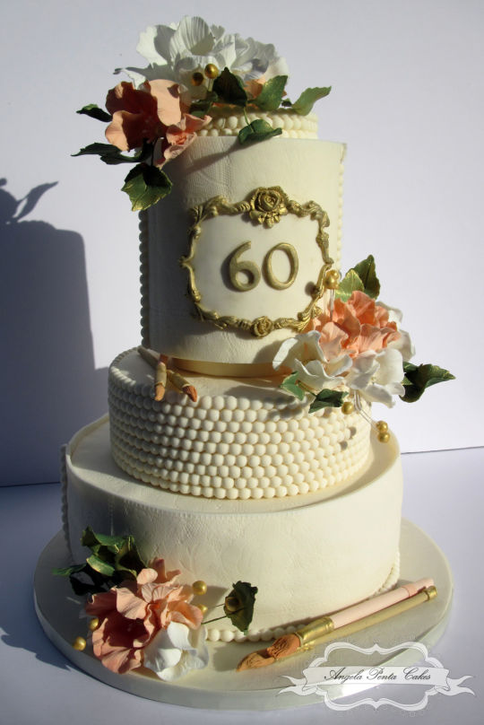 Elegant 60th Birthday Cakes