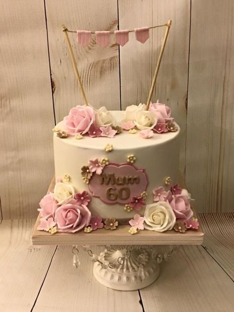 Elegant 60th Birthday Cakes