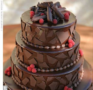 Elegant Chocolate Birthday Cake