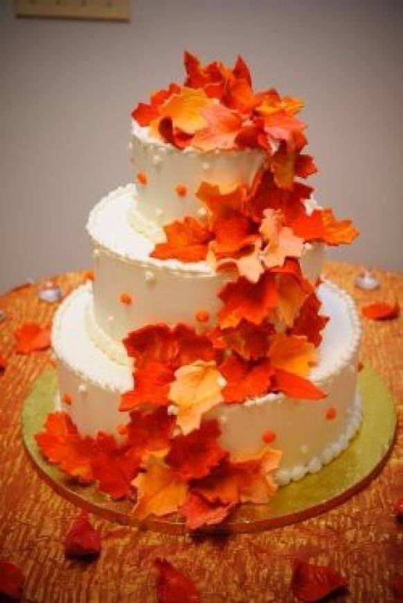 Fall Wedding Cake Decorations