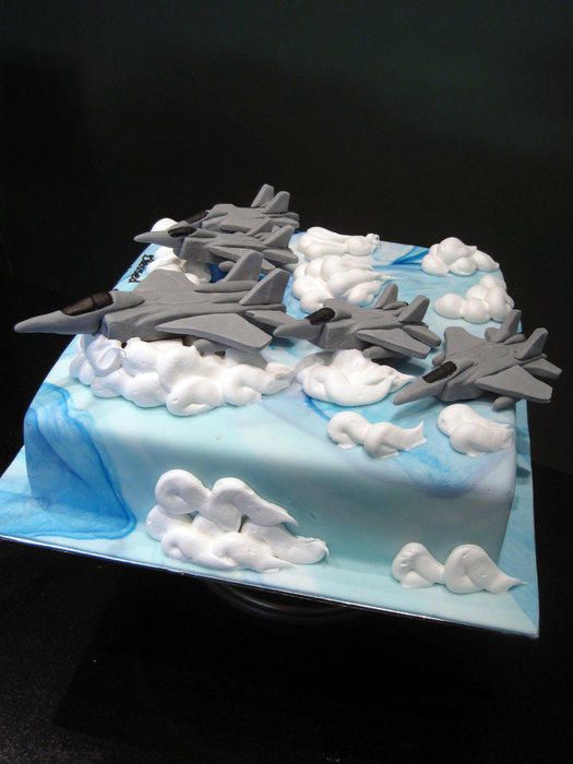 Fighter Jets Birthday Cake