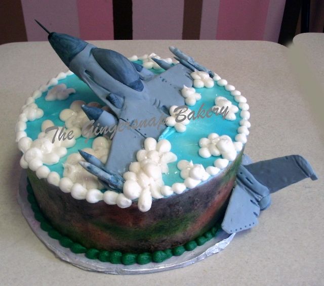 Fighter Plane Birthday Cake