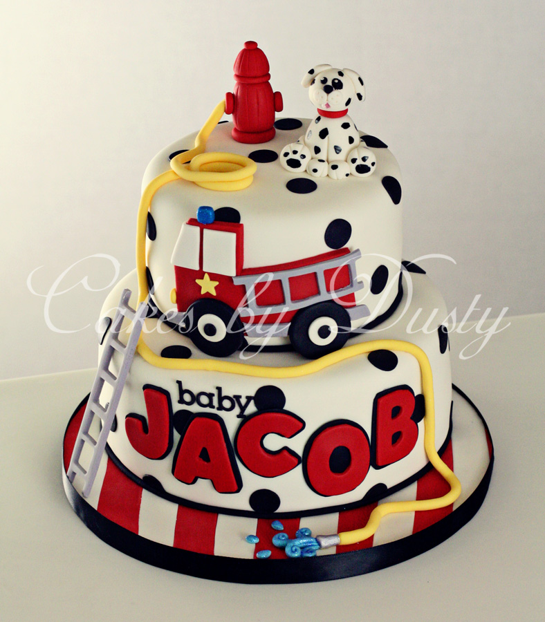 Firefighter Baby Shower Cake