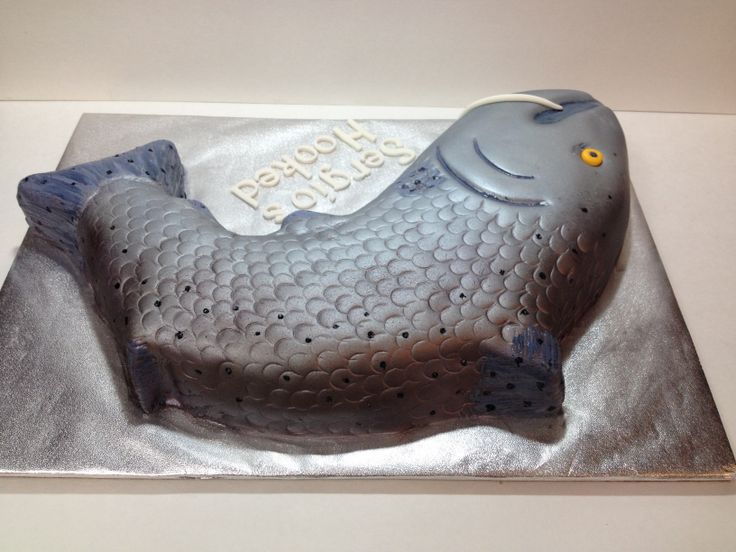 Fish Shaped Grooms Cake