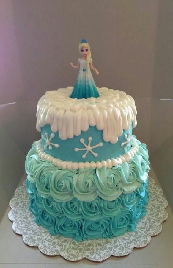 11 Photos of Frozen Birthday Cakes Buttercream