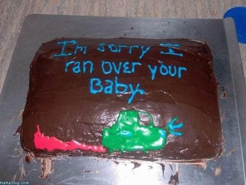 Funny Sorry Cakes