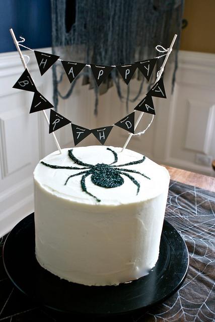 Halloween Spider Birthday Cake