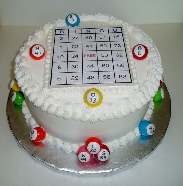 Happy Birthday Bingo Cake