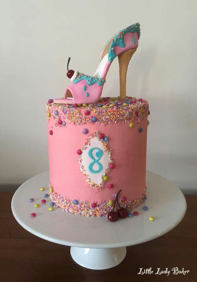 Happy Birthday Cake High Heel Shoes