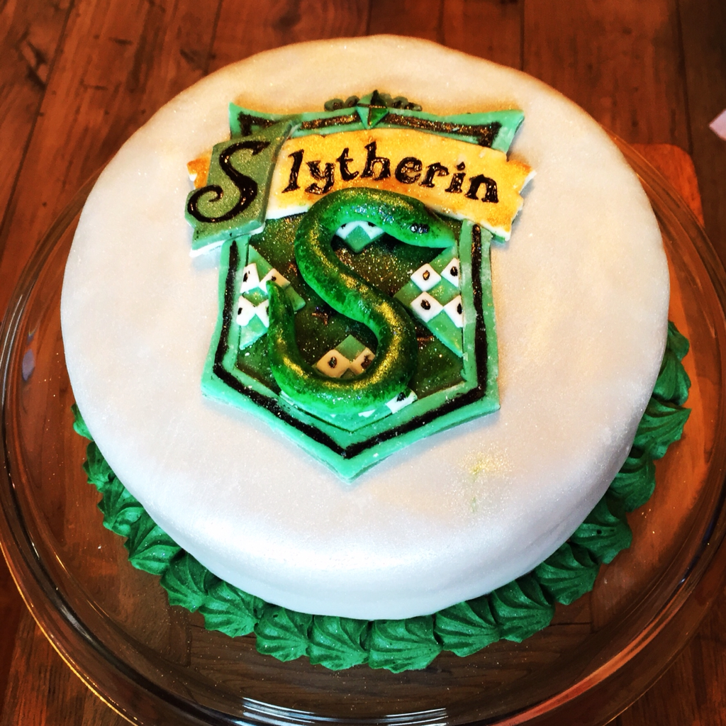 Harry Potter Slytherin Birthday Cake