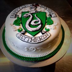 Harry Potter Slytherin Birthday Cake