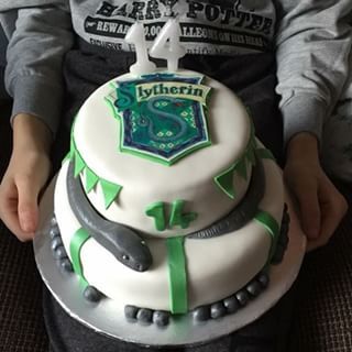 Harry Potter Slytherin Birthday Cake