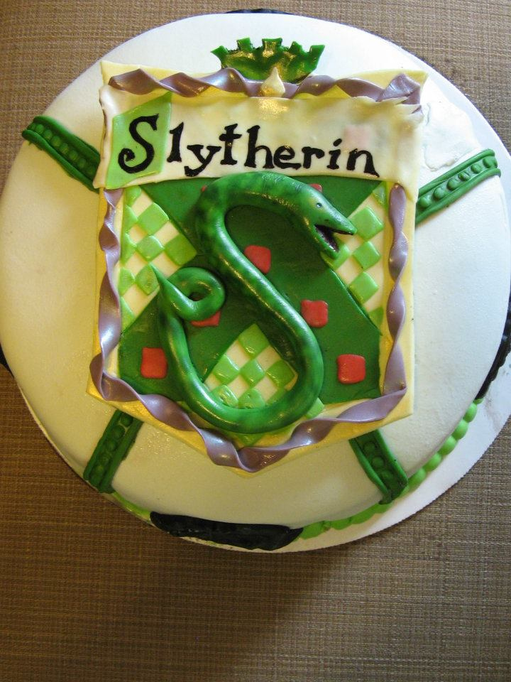 Harry Potter Slytherin Birthday Cake