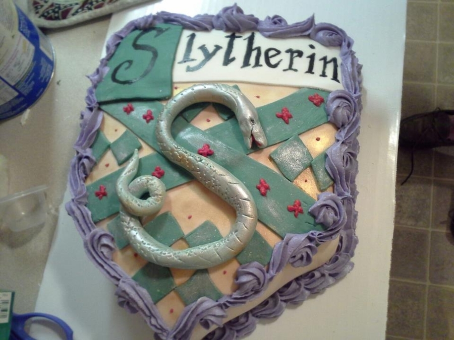 Harry Potter Slytherin Birthday Cake