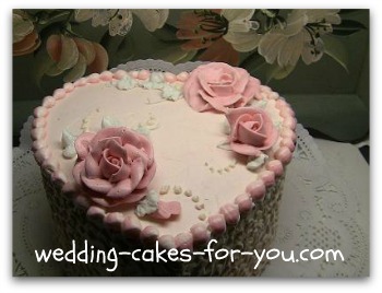 Heart Shaped Wedding Cake