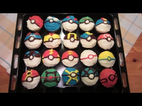 How to Make Pokeball Cupcakes