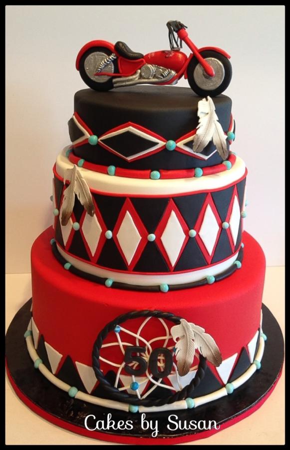 Indian Motorcycle Birthday Cake