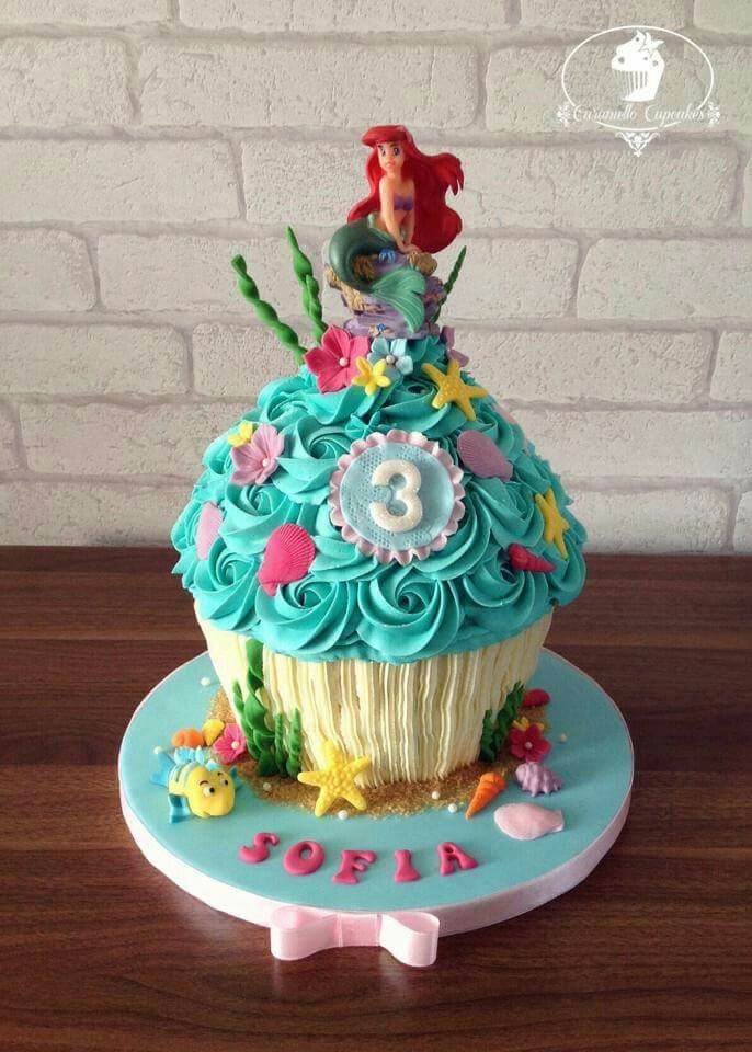 Little Mermaid Cupcake Cake Ideas