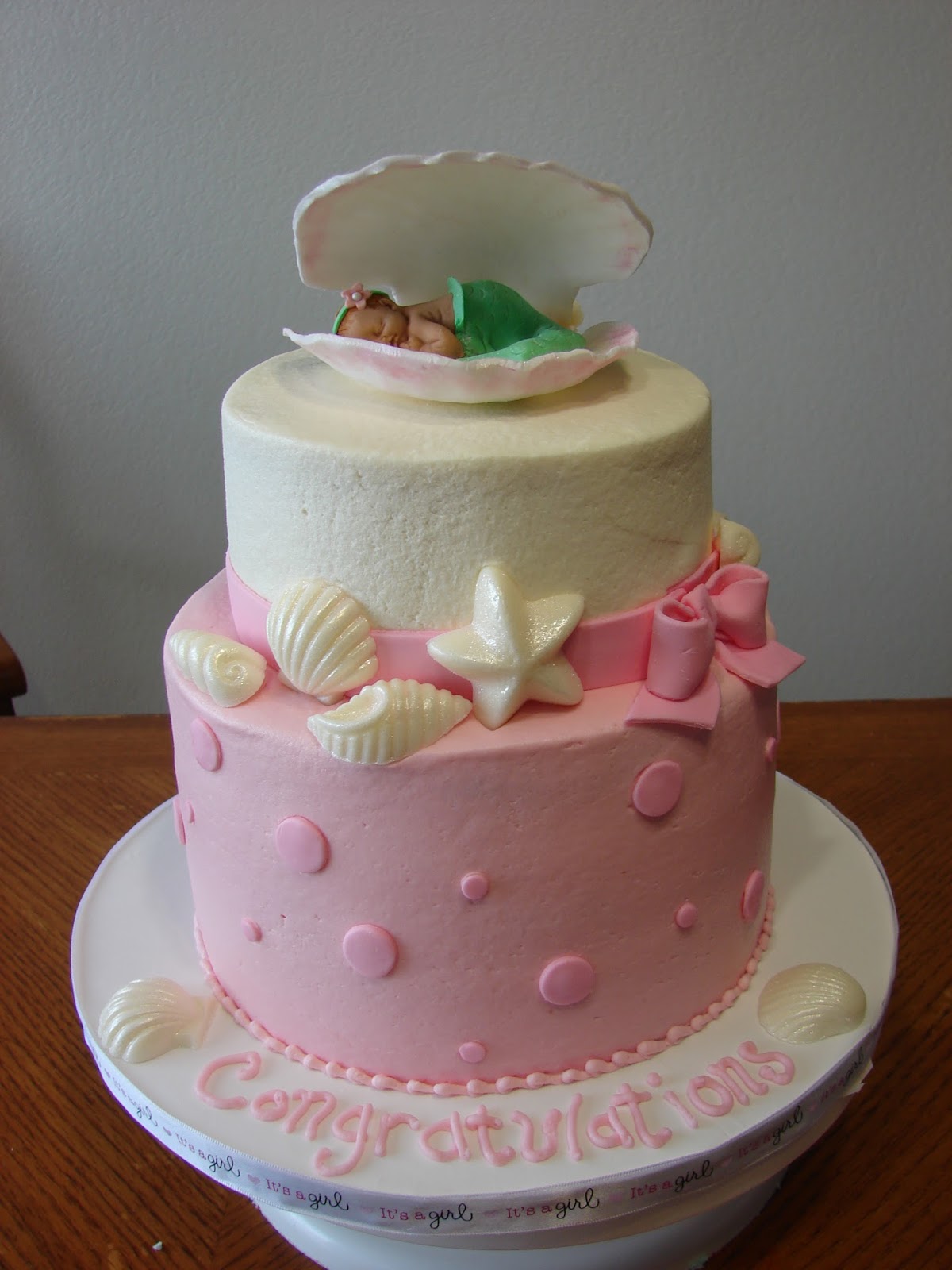 Mermaid Baby Shower Cake