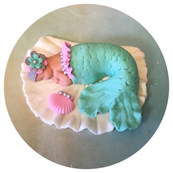 Mermaid Baby Shower Cake