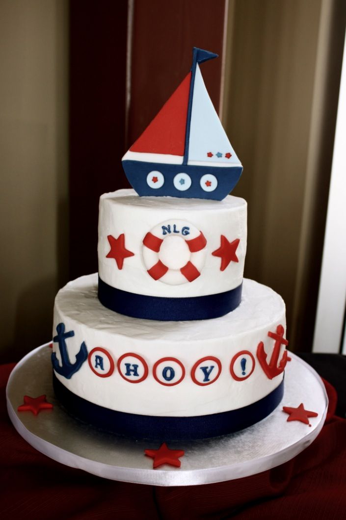 9 Photos of Boat For Sailor Baby Shower Cakes