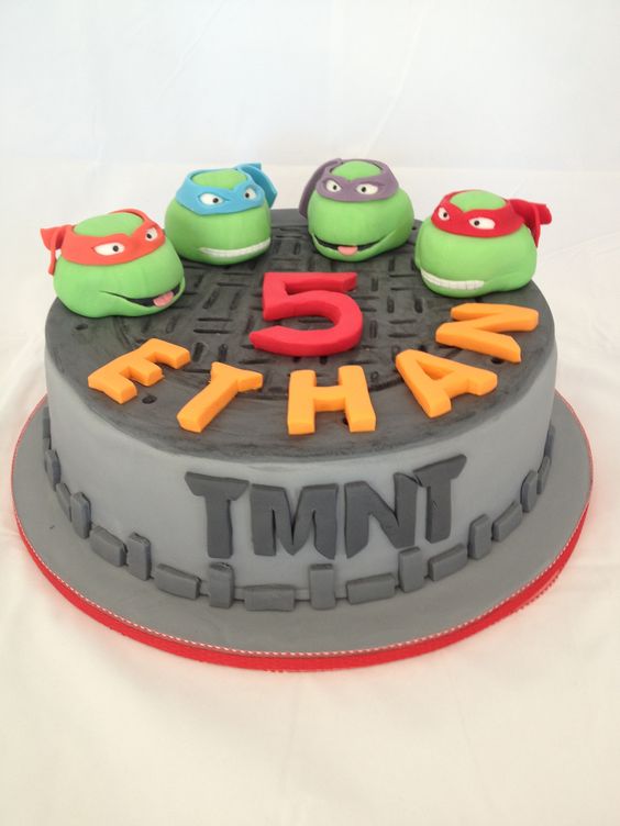 Ninja Turtles Birthday Cake 5 Year Old