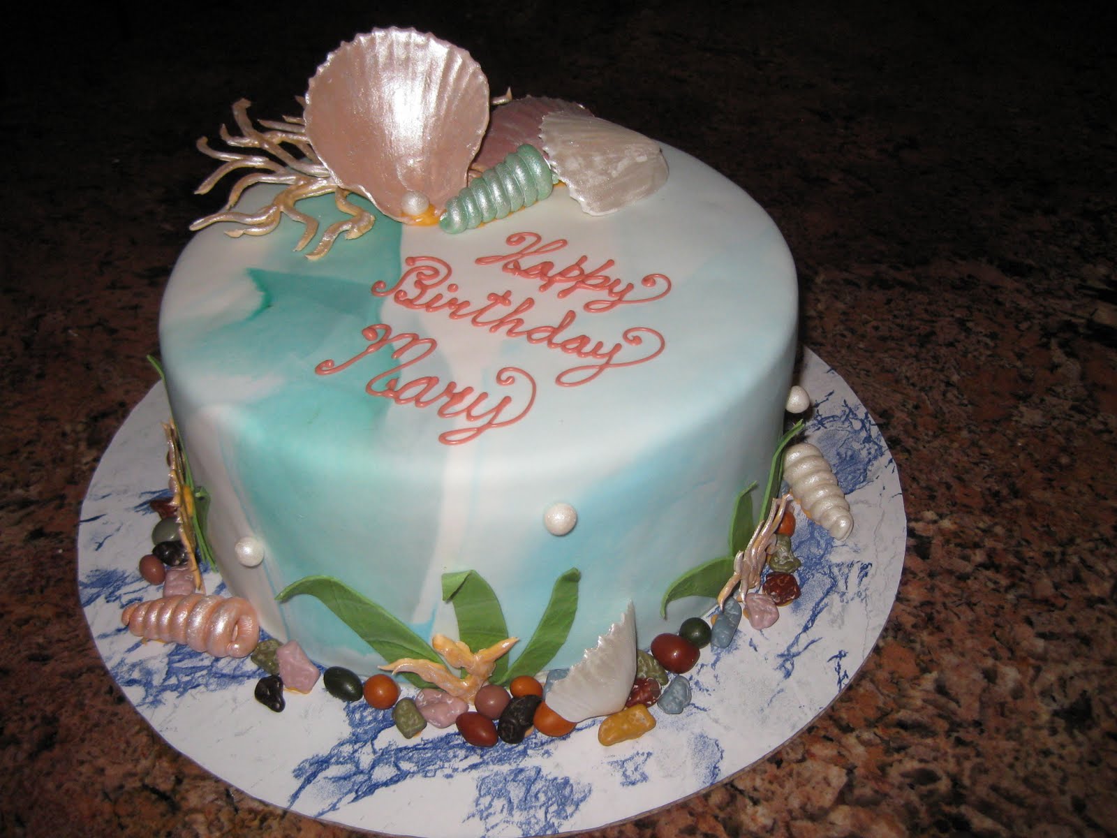 11 Photos of Ocean Themed Bday Cakes