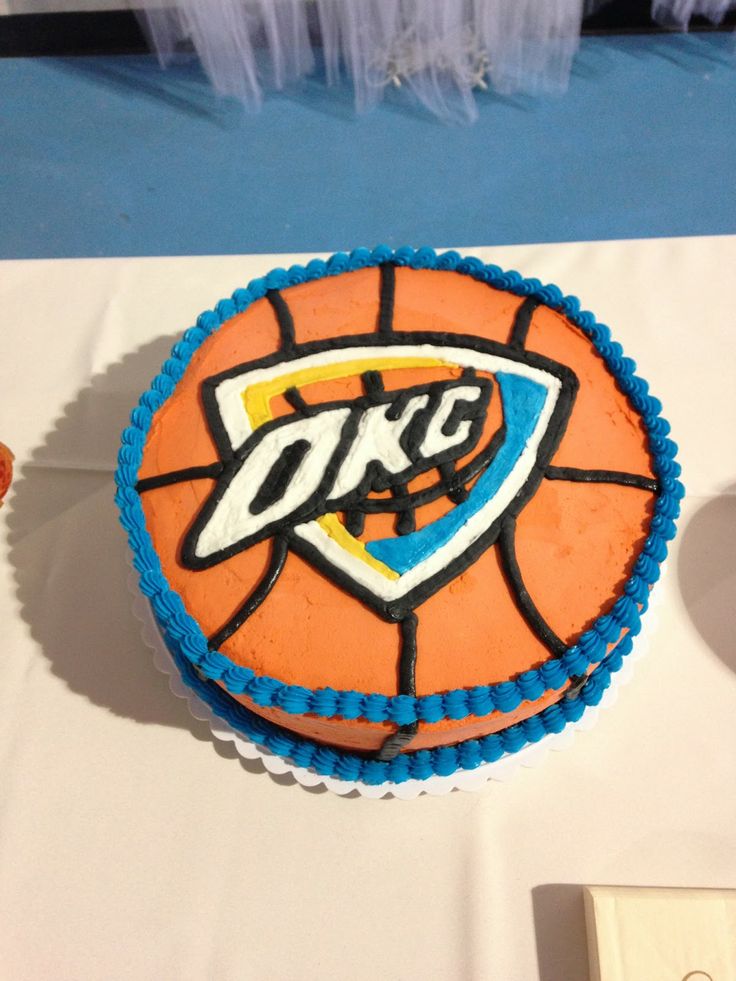 7 Photos of Oklahoma Thunder Birthday Cakes