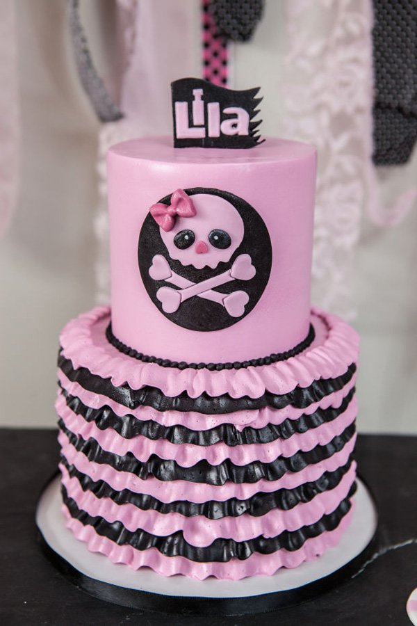 Pink Pirate Princess Cake