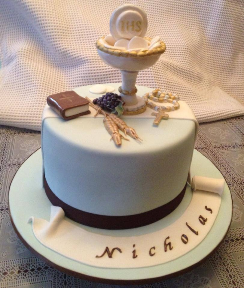 7 Photos of First Communion Cakes Pinterest