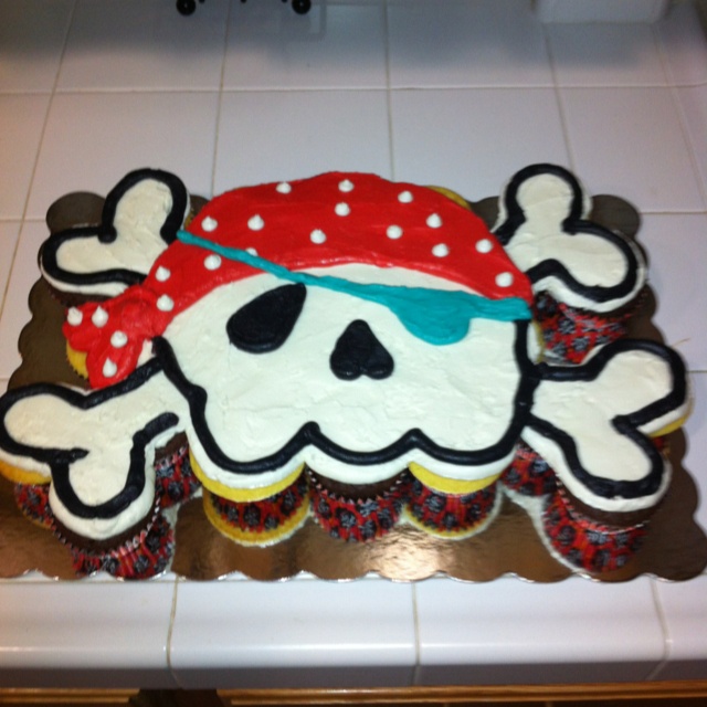 Pirate Birthday Cake Cupcakes