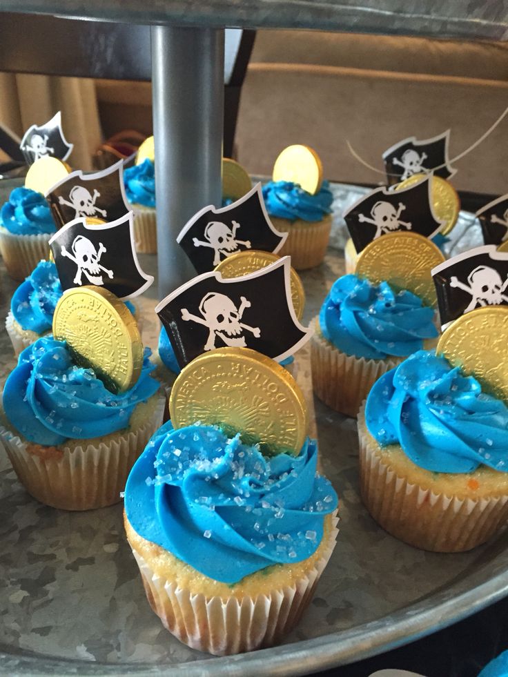 Pirate Birthday Cupcakes