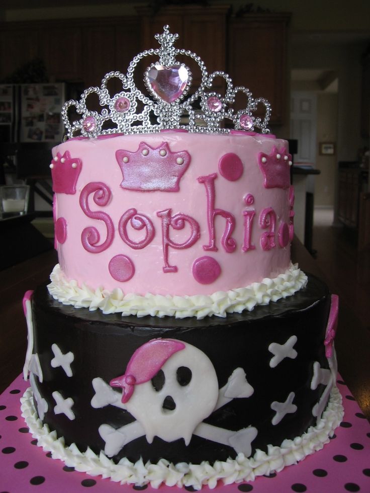 Pirate Princess Birthday Cake