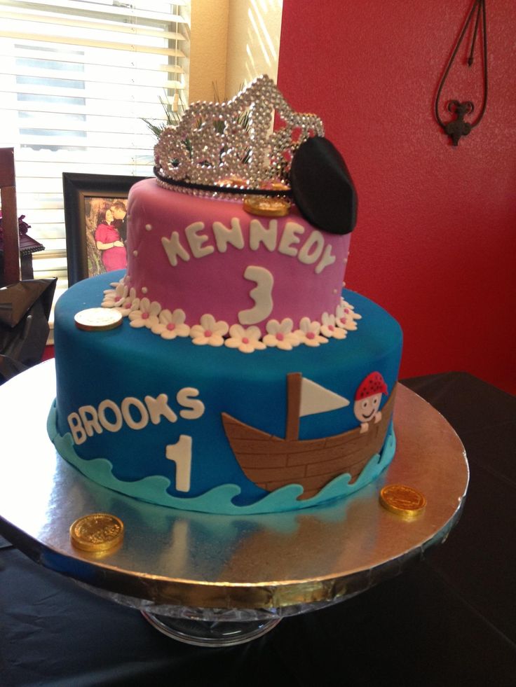 Pirate Princess Birthday Cake