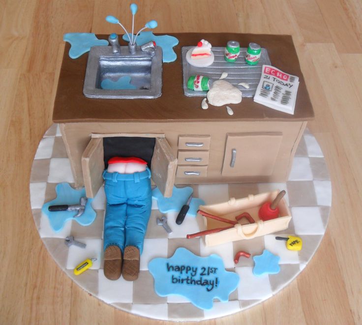 Plumber Birthday Cake