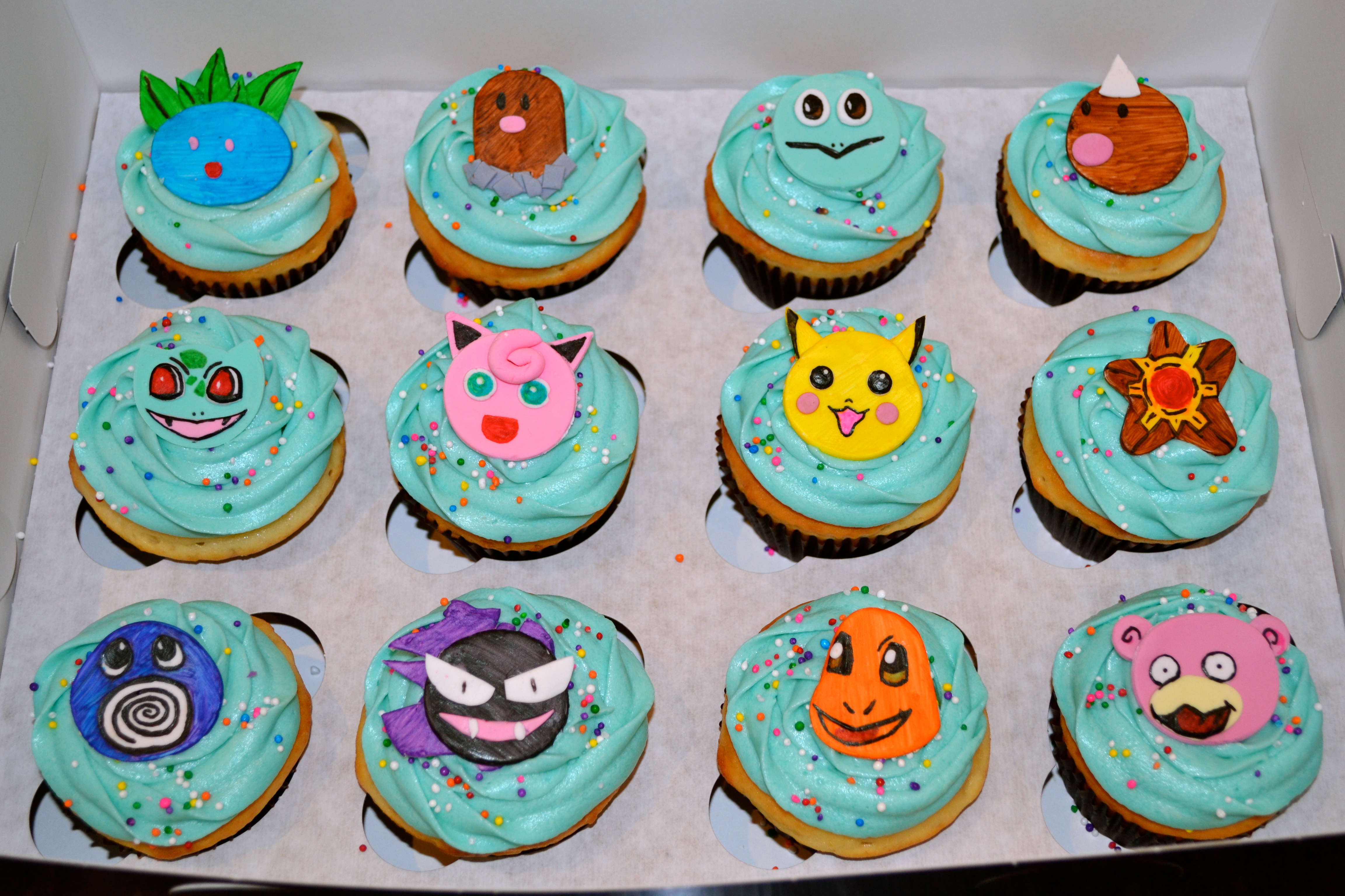 Pokemon Cupcake Cake