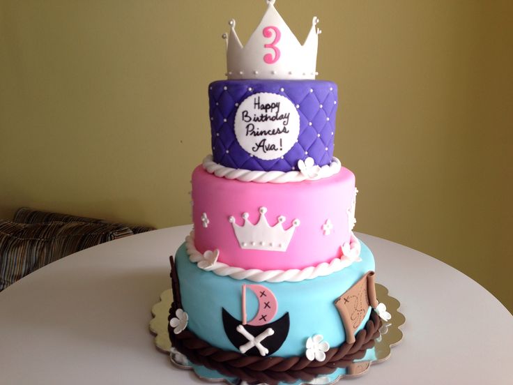 Princess and Pirate Cake