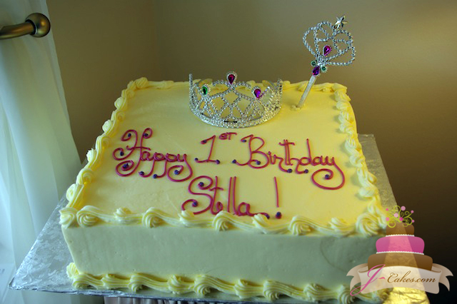 Princess Birthday Sheet Cake