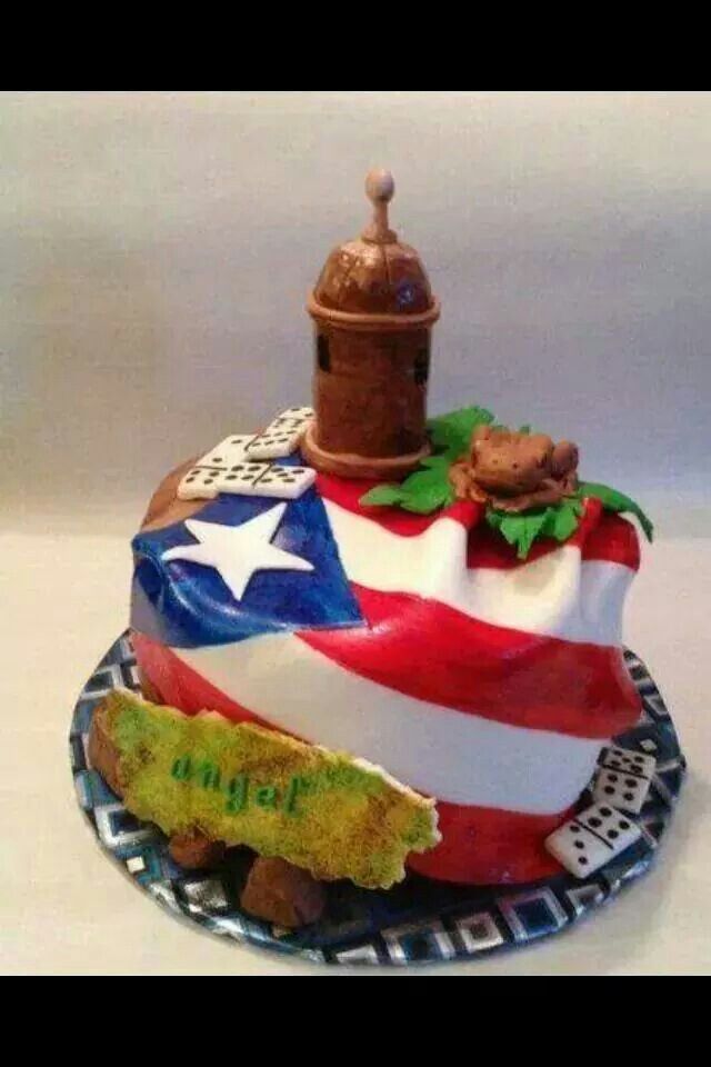 Puerto Rico Birthday Cake