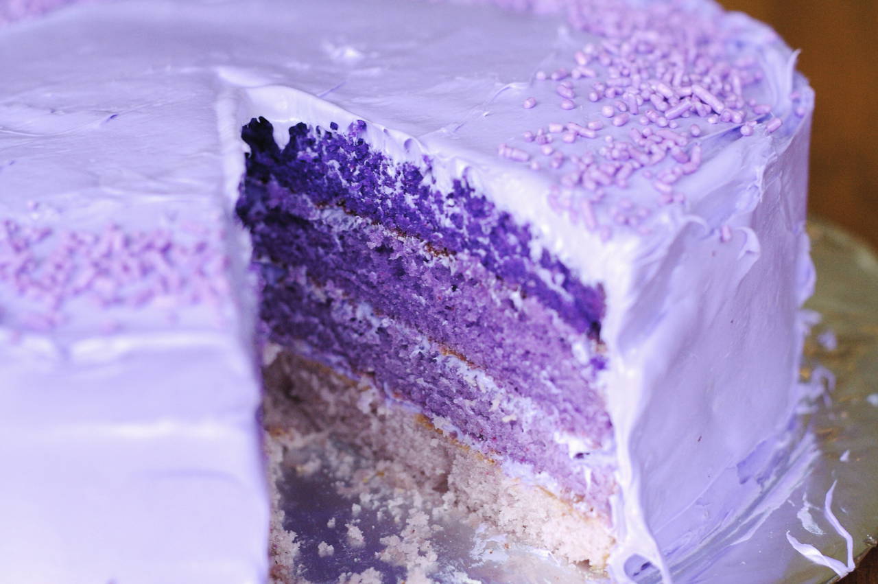 Purple Birthday Cake