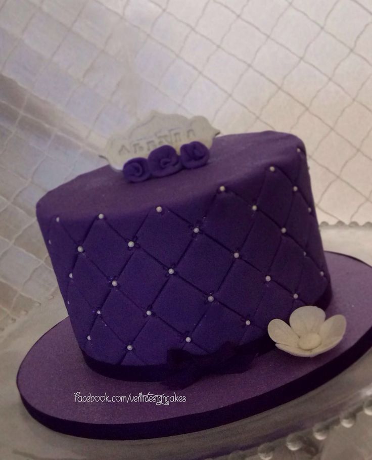 Purple Birthday Cake