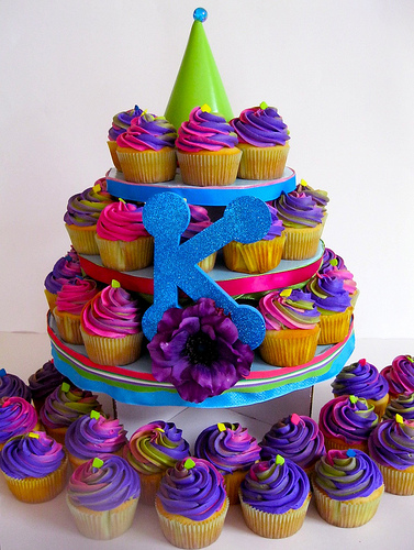 Purple Birthday Cupcake